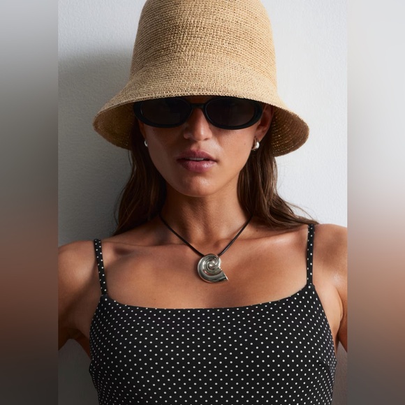 & Other Stories Accessories - & Other Stories natural tan woven straw sun hat